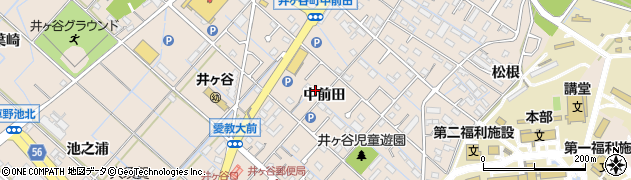 愛知県刈谷市井ケ谷町中前田39周辺の地図