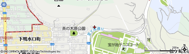 京都府京都市左京区松ケ崎西山周辺の地図