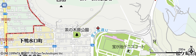 京都府京都市左京区松ケ崎西山周辺の地図
