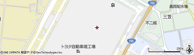 愛知県豊田市堤町東根周辺の地図