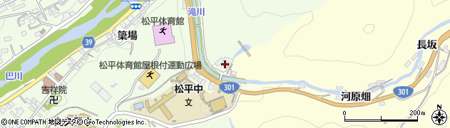 愛知県豊田市九久平町上八木周辺の地図