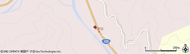 愛知県設楽町（北設楽郡）三都橋（松葉貝津）周辺の地図