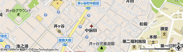 愛知県刈谷市井ケ谷町中前田37周辺の地図