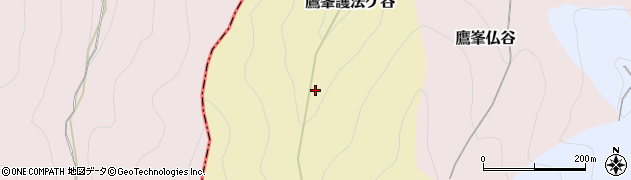 京都府京都市北区鷹峯護法ケ谷周辺の地図