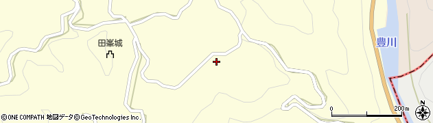 愛知県設楽町（北設楽郡）田峯（城）周辺の地図