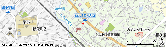 愛知県豊明市前後町（五軒屋）周辺の地図