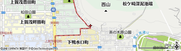 京都府京都市左京区松ケ崎西山15周辺の地図
