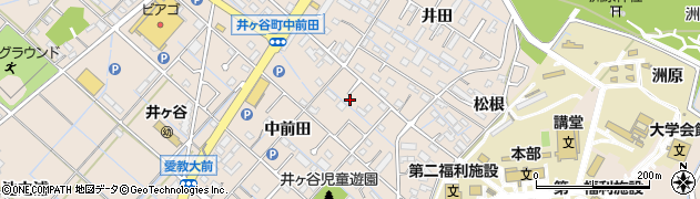 愛知県刈谷市井ケ谷町中前田18-7周辺の地図