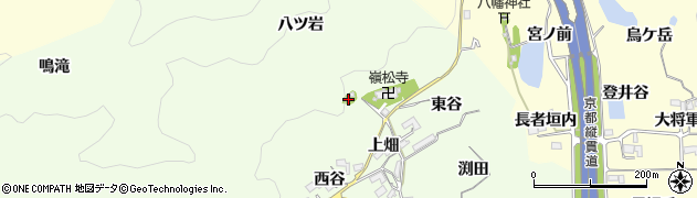 京都府亀岡市千代川町北ノ庄（八ツ岩）周辺の地図