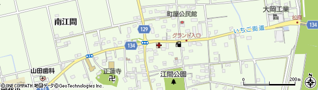 江間簡易郵便局周辺の地図