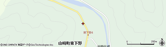 兵庫県宍粟市山崎町東下野86周辺の地図
