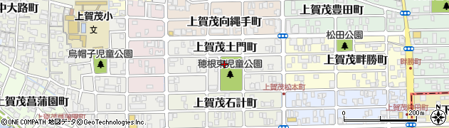 京都府京都市北区上賀茂土門町周辺の地図