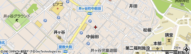 愛知県刈谷市井ケ谷町中前田27周辺の地図