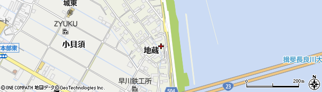 三重県桑名市地蔵127周辺の地図