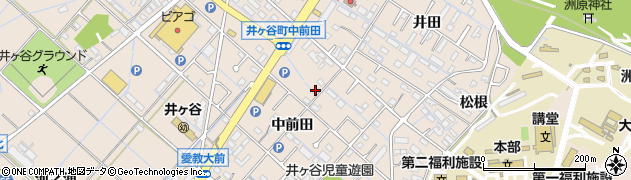 愛知県刈谷市井ケ谷町中前田9周辺の地図
