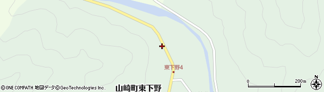 兵庫県宍粟市山崎町東下野84周辺の地図