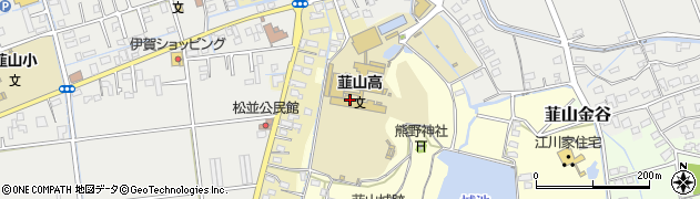 韮山高校周辺の地図