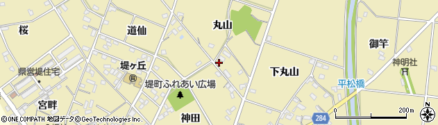 愛知県豊田市堤町（丸山）周辺の地図