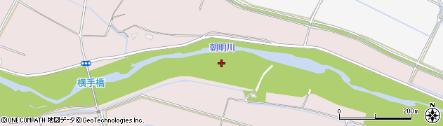 朝明川周辺の地図