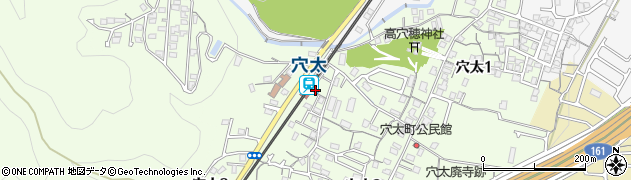 穴太駅周辺の地図
