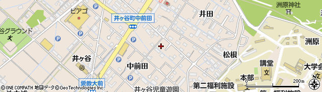 愛知県刈谷市井ケ谷町中前田17周辺の地図