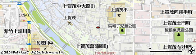 京都府京都市北区上賀茂南大路町周辺の地図