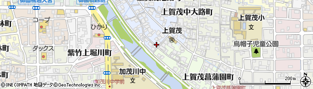 京都府京都市北区上賀茂御薗口町周辺の地図