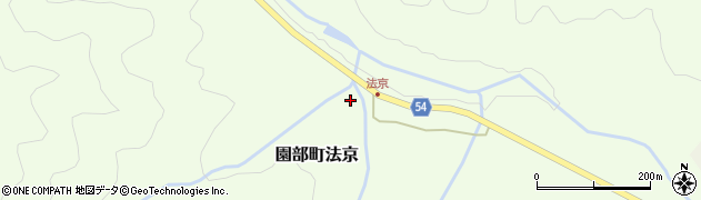 京都府南丹市園部町法京（堂ノ上）周辺の地図