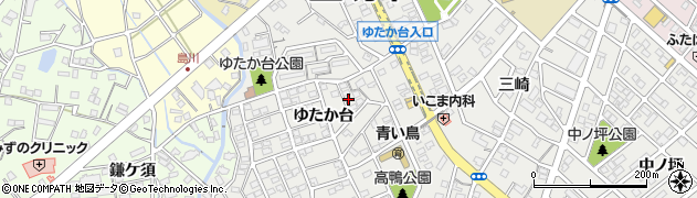 愛知県豊明市三崎町ゆたか台22周辺の地図