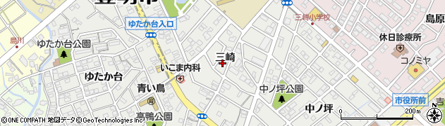 愛知県豊明市三崎町三崎周辺の地図