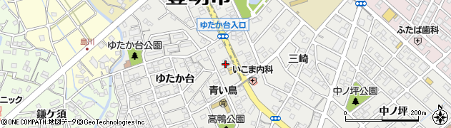 愛知県豊明市三崎町ゆたか台34周辺の地図