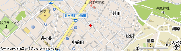 愛知県刈谷市井ケ谷町中前田15周辺の地図