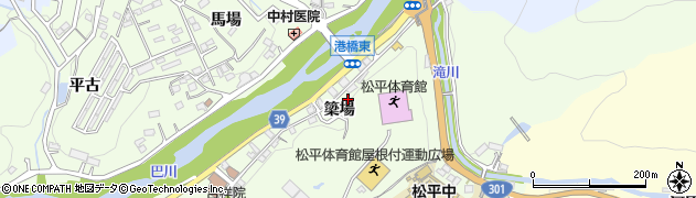 愛知県豊田市九久平町（簗場）周辺の地図