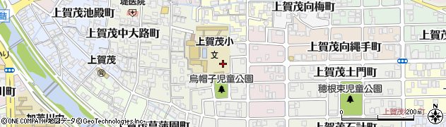 京都府京都市北区上賀茂烏帽子ケ垣内町周辺の地図