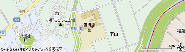 愛知県豊明市沓掛町下山周辺の地図