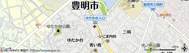 愛知県豊明市三崎町ゆたか台34-4周辺の地図