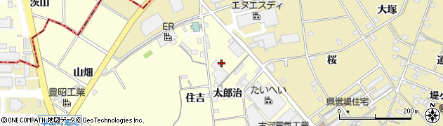 愛知県豊田市堤本町（太郎治）周辺の地図