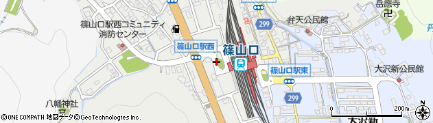 篠山口駅西口周辺の地図
