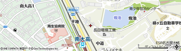 愛知県名古屋市緑区大高町中道周辺の地図