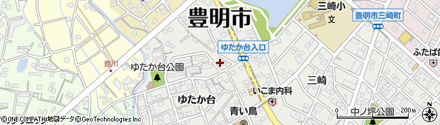 愛知県豊明市三崎町ゆたか台30周辺の地図