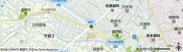 泉町周辺の地図