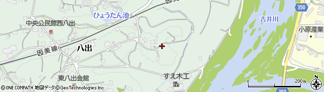 岡山県津山市八出周辺の地図