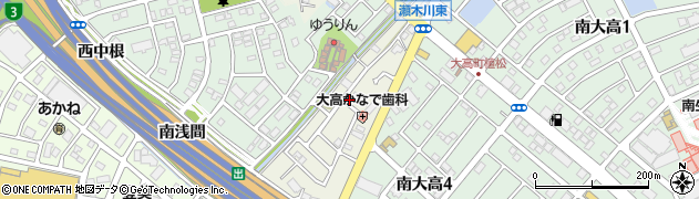 愛知県名古屋市緑区瀬木南周辺の地図