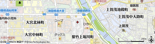 京都府京都市北区大宮上ノ岸町周辺の地図