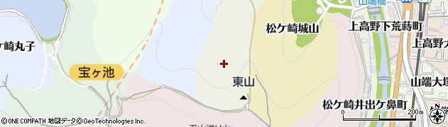京都府京都市左京区松ケ崎境ケ谷周辺の地図