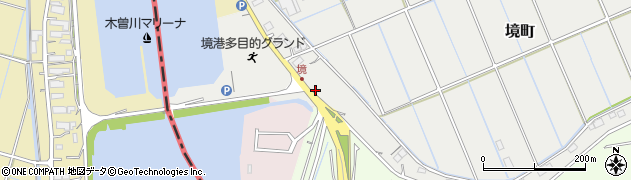愛知県弥富市境町ヘノ割周辺の地図