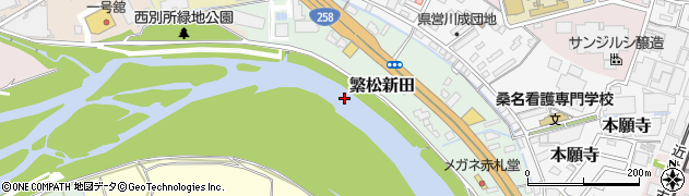 員弁川周辺の地図