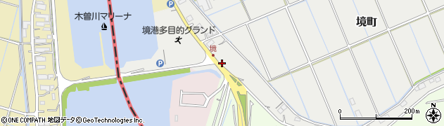 愛知県弥富市境町（ヘノ割）周辺の地図