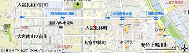 京都府京都市北区大宮北林町周辺の地図