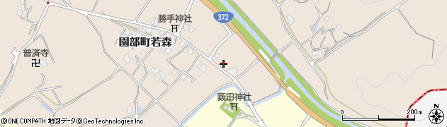 京都府南丹市園部町若森（高橋）周辺の地図